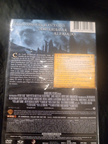 Película Harry Potter `el Misterio Del Principe' Dvd Excelen (Usado)