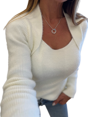 Sweater Manguitas Al Cuerpo The Big Shop