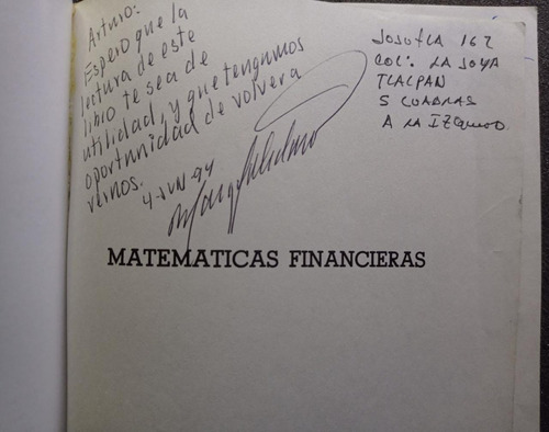 Matemáticas Financieras - Toledano Y Himmelstine (Usado)