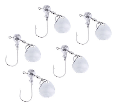 T 15pcs Head Spin Jig Heads Anzuelos De Señuelos Cebos Duros