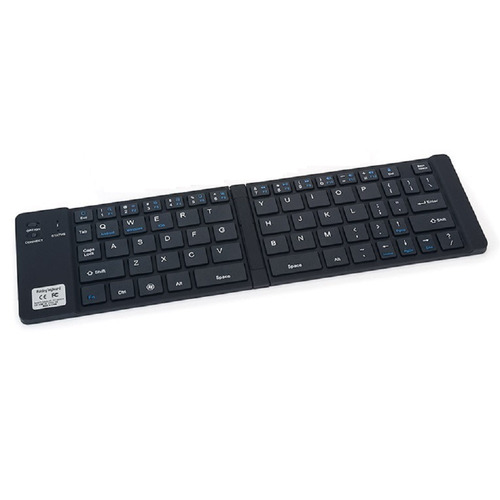 Imagen 5 de 10 de Mini Teclado Bluetooth Plegable Aluminio Base Celular Tablet