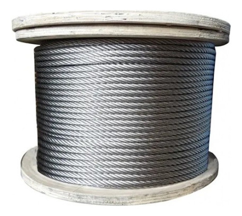 Cable De Acero Galvanizado Flexible 6x7+1 Ø 4mm X 5m        