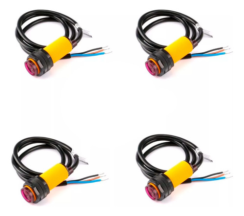 4 Piezas De Sensor Infrarrojo E18-d80nk Distancia 3-80cm