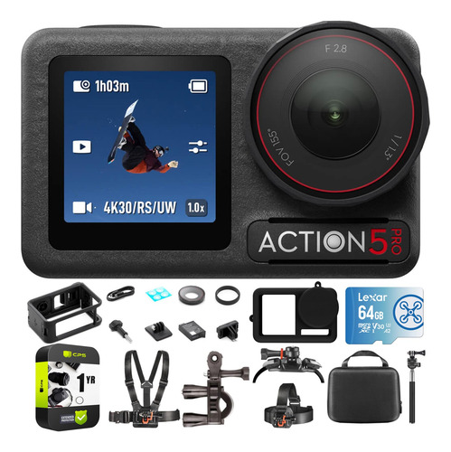 Cámara De Acción Dji Osmo Action 5 Pro Con Vídeo De 4k Y 64