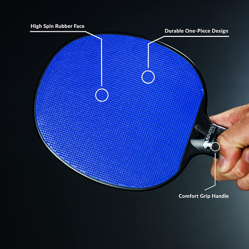 Palas De Tenis De Mesa Cannon Sports Irrompibles Goma Azul Real Tipo De Mango
