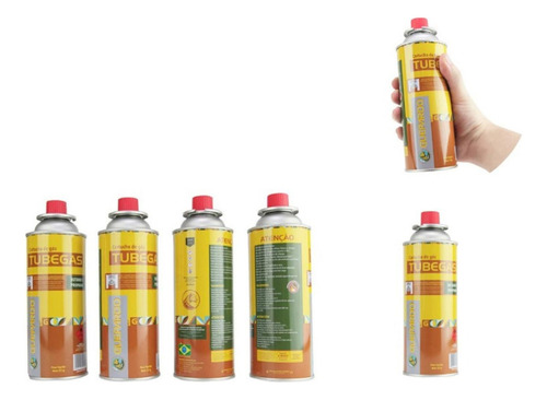 Refil Gás Para Fogareiro E Maçarico Com 4 Unidades