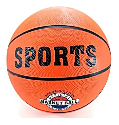 Balón Basket De Baloncesto Sports Número #7 Naranja