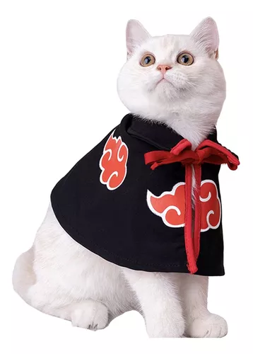 Ropa Para Mascotas Capa De Gato Anime Ninja, Ropa Fr75m2 | Cuotas sin interés