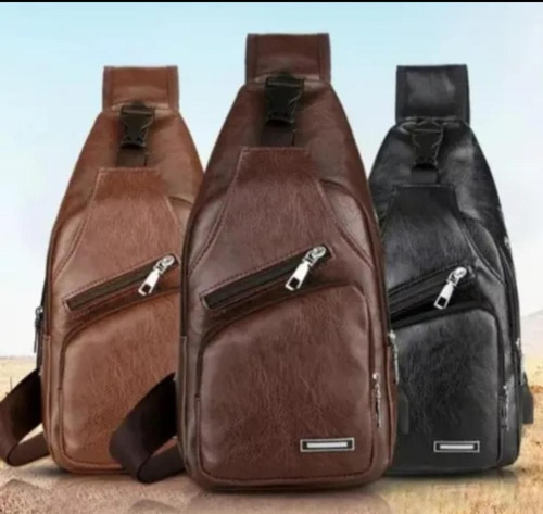 Morral  Para Hombre Bolso De Mano Con Carga Usb Importado 