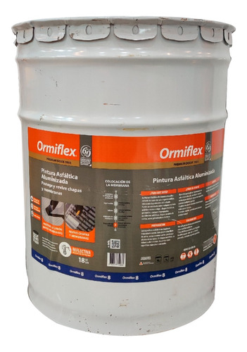 Pintura Asfáltica Aluminizada Ormiflex 8 - 18 Lt