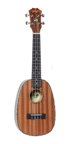 Ukulele Seizi Maui Plus Pineapple Concert Acúst. Bag Sapele