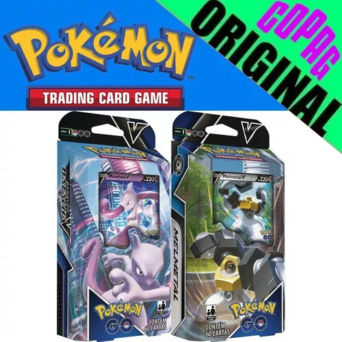 Pokemon - Go Deck Batalha V Mewtwo Ou Melmetal –