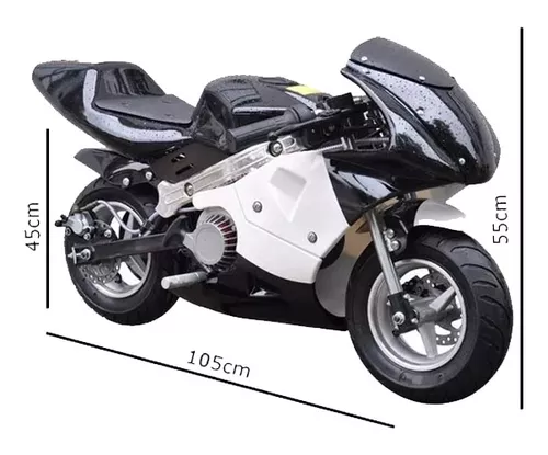Mini Moto Infantil Gasolina 2 Tempos 49CC Speed Ninja gp Esportiva  Importway PKSP-001 Preta no Shoptime
