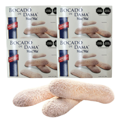 Galleta Bocado De Dama 2 Cajas De 300 G C/u Mac Ma AzĂșcar E