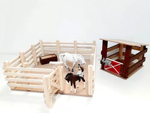 Cavalo De Brinquedo Marrom Kit Estábulo Pra Fazendinha Toyng em Promoção na  Americanas