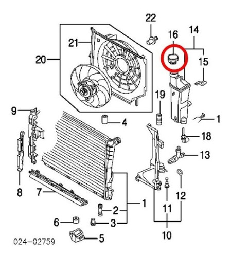 Tapa Deposito Auxiliar Radiador Bmw Serie 3 E36-e46