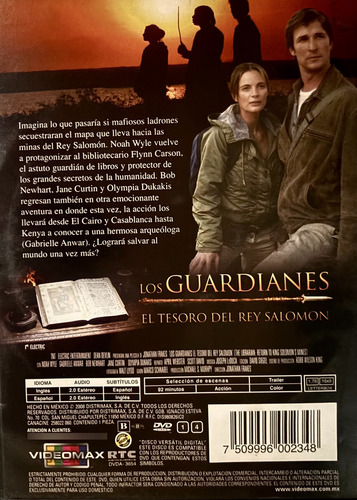 Los Guardianes El Tesoro Del Rey Salomon Noah Wyle Dvd (Usado)
