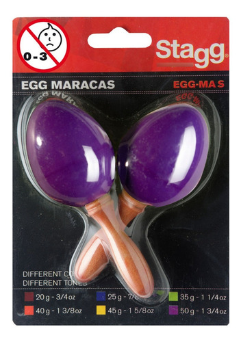 Huevo Ritmico / Shaker Stagg Egg-ma S/pp Violeta Mango Corto