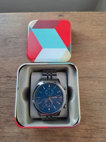 Reloj Fossil Fs4786 Cronografo En Acero Inoxidable (Usado)