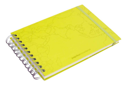 Cuaderno Bitacora De Viaje Con Stickers Y Señalador Color Worldmap lima