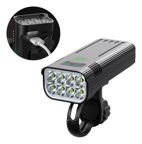 De Luz Delantera Para Bicicleta, Lámpara Frontal 10000ma