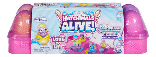 Hatchimals Alive Cartón Con 5 Minifiguras En Huevos