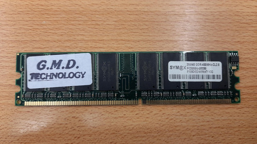 Imagen 1 de 2 de Memoria Ram Sym@x - Pc3200u-25330 - 256mb - 1x256mb