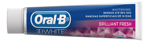 Pasta de dentes Oral-B 3D White Brilliant Fresh  em creme pacote x 3 70 g