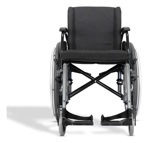Cadeira De Rodas Avd 44cm Prata - Com Cinto De Segurança