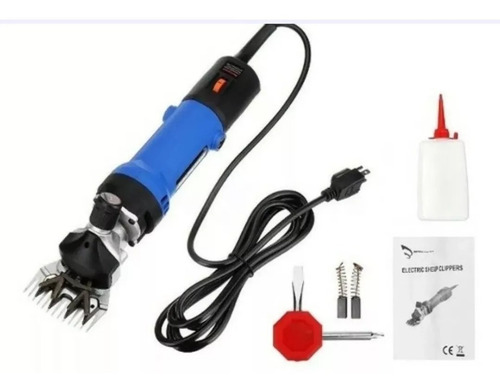 Maquina Tosquiadeira Carneiros/ovinos 350w+brinde Cor Preta/azul 220v