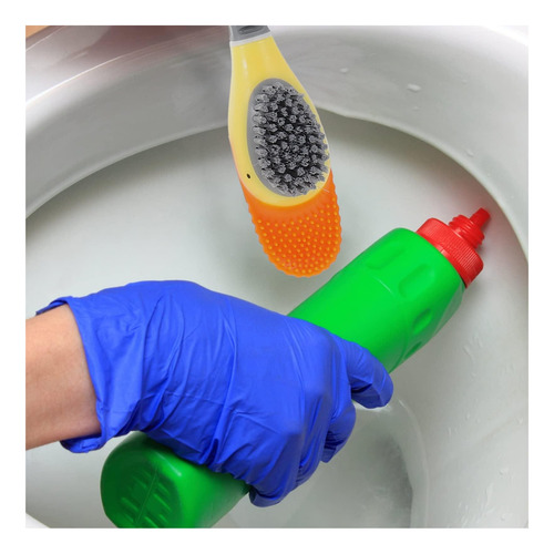 Cepillo Para El Inodoro De Silicona Operitacx Y Soporte De