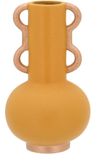 Castamar Vaso Decorativo 20x12x12cm Cerâmica Amarelo