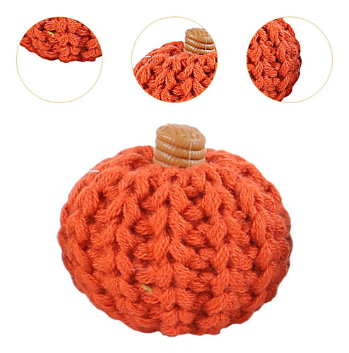 2 Colheita Festival Abóbora Ornamento Mini Laranja