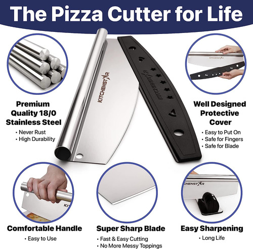 Kit De Preparación De Pizza Cuchillo Y Cáscara