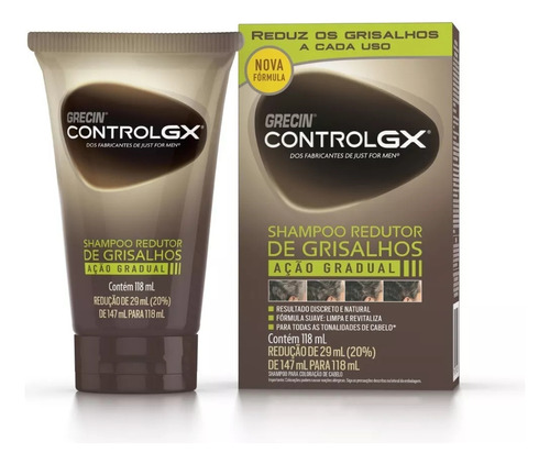 Shampoo Grecin Control Gx  Grises Blancos Canas