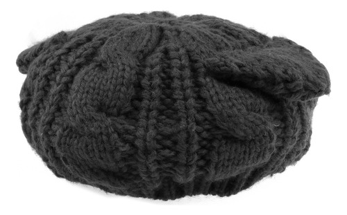 Gorro De Esquí De Punto Crochet Con Orejas De Gato Negro, Cá