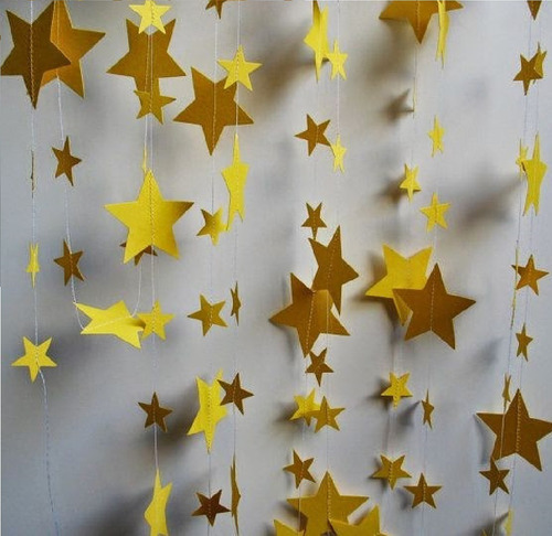 Varal De Estrelas Papel Decoração Festas E Eventos 20 Un