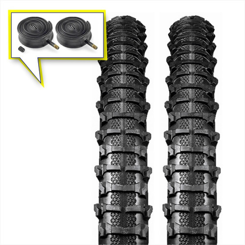 Imagen 1 de 2 de Par De Cubiertas Imperial Cord Shadow 26 X 2.0 + Camara A1
