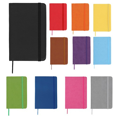Mini Libreta Tipo Moleskine De Poliuretano Cuaderno 80 Hojas Color Morado