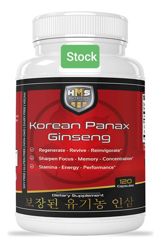 Ginseng Koreano 1650mg - Superior Extra 120 Caps