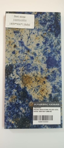 Piedra Beri Stone Pulido , Overland,azul Bahia 1800x900x13mm
