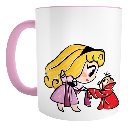 Taza Aurora Buho Princesa Chibi Cute