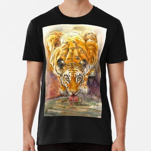 Remera El Tigre Lame El Agua. Algodon Premium