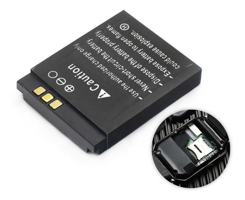 Imagen 1 de 3 de Bateria Para Smartwatch Dz09-gt08-a1 Relojesymas