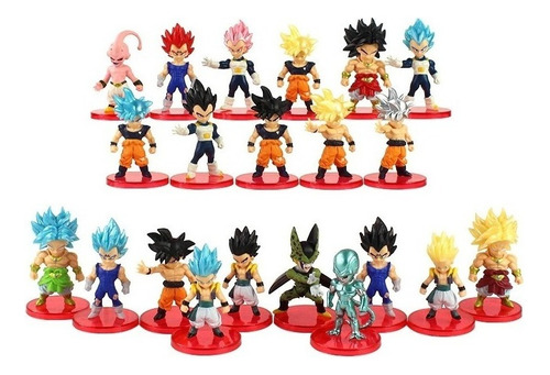 21 Figuras Acción Dragon Ball Goku Juguete Saiyajin Vegeta