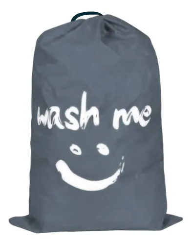Canasto Bolsa Para Ropa Sucia Plegable Ideal Para Viaje Color Gris