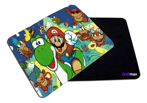 Mousepad Liso 20x17 Cm Super Mario Videojuegos Grafimax