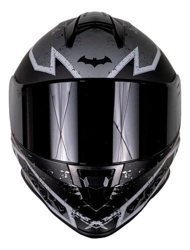 Casco Motocicleta Kov Kroon Batman Integral Certificado Ece Negro Solido L
