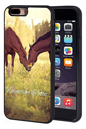 iPhone 7 Plus/iPhone 8 Plus Case,horse Theme Tpu Durable Cas