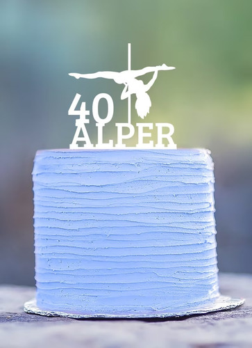 Cake Topper Adorno Torta - Nt Pole Dance Personalizable